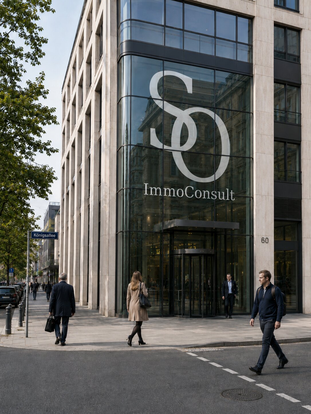 SO ImmoConsult Team im modernen Immobilienbüro